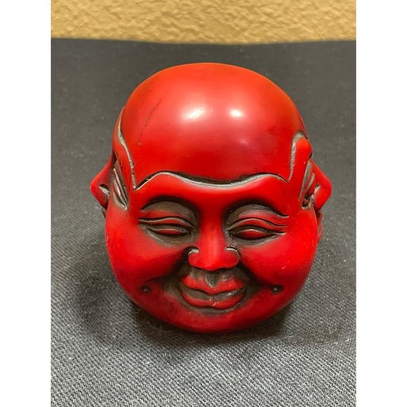 Vintage Buddha Four Face Resin Positive Energy Ornament Sculpture - Picture 4 of 8